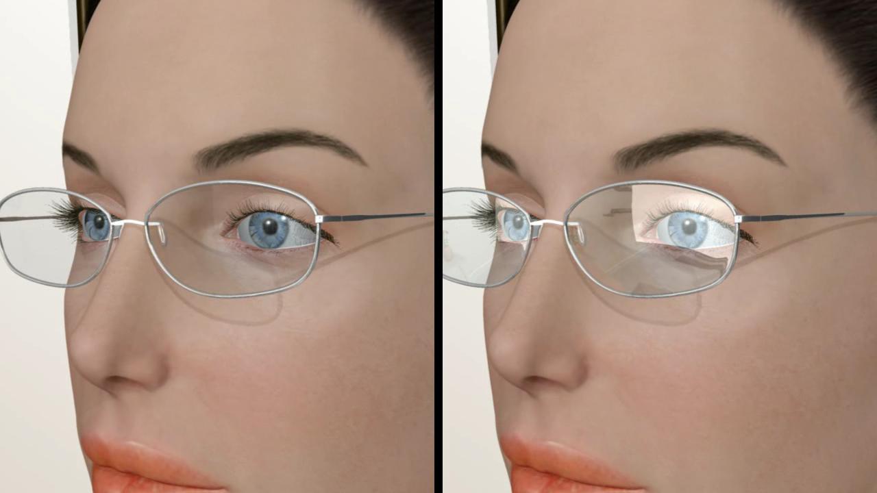 Anti reflection coated lenses